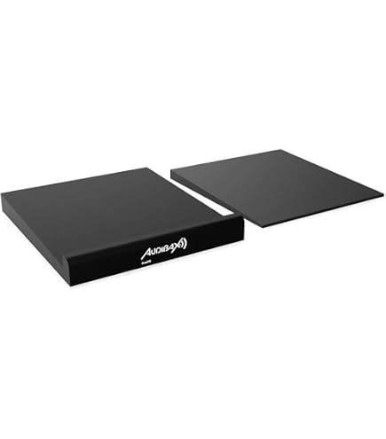 Support D'isolation Acoustique Audibax Pad 5 Plus - Pour Moniteurs Studio 4" à 8" - Anti-vibrations En Mousse Haute Densité