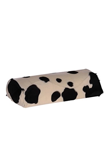 Handrest with animal skin pattern, Cowhide, white, black