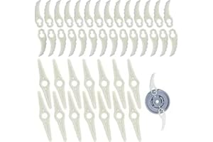 Cordless Grass Trimmer Plastics Blade, 14x Nylon Blades, 30 Hanging Blades，For Weelun Vivianus Garden Brush Cutter Grass Trimmers