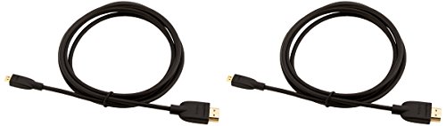 AmazonBasics Hochgeschwindigkeits-HDMI-Kabel, Typ Micro-HDMI auf HDMI, HDMI-Standard 2.0 – 1,82 meter (2-Pack) - 4