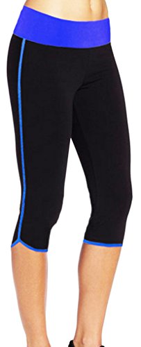 4How Damen 3/4 Leggings Sport Jogging-Hose, Mehrfarbig