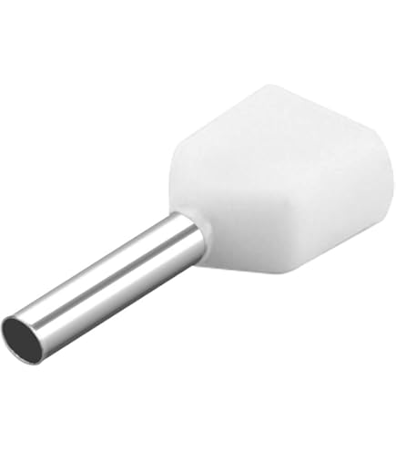 TRU COMPONENTS TC-13377232 Dubbele adereindhulzen 1 mm² Deels geïsoleerd Rood 1000 stuk(s