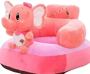 Temoli Kid Sofa with Belt Baby Sofa Seat, Baby Kids Sitting Sofa Chair for Baby Kids Without Belt for Playing Sitting, (Elephant-Pink, Pack of 1)