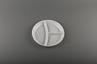 Einwegartikel Kunststoff Teller Strong 250 mm x 3 Abschnitt 20,3 cm Fach 100 x Weiß Party Picknick Take Away – Bild 1