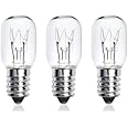 kanta 15W E14 Fridge, Freezer Bulb, Salt Lamp Pygmy Light Bulbs SES Sewing Machine Bulbs Small Edison Screw Warm White 2200K 240V 15W E14 Bulb Screw Pack of 3