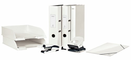 Leitz  Archivador de Palanca  Blanco Perla  A4  Lomo de 8 cm ancho  180   WOW  10050001