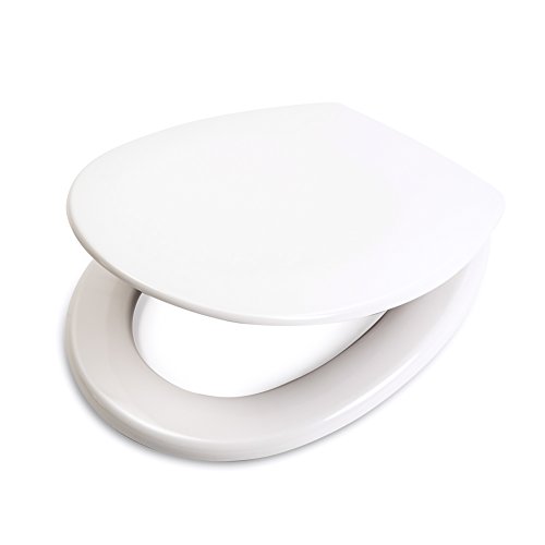 WC-Sitz Family Comfort Duroplast und aus hochwertigem UF, kratzfest und belastbar, Weiß - 2