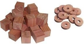 Moth Repeller Cedarwood Cubes and Rings Drawer &amp; Wardrobe Moth Repellent Long-lasting fragrance Prevent Moths Naturally TWL BRAND