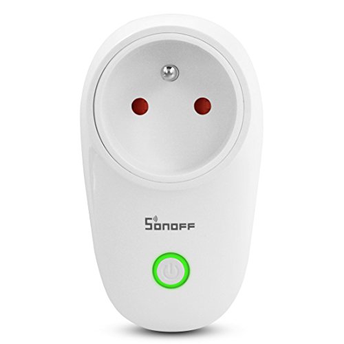 Sonoff S26E Prise Connectée Intelligente sans Fil WiFi WLAN Smart Plug Alexa avec Fonction de Chronométrage pour Alexa [Eco, Eco Dot], Google Home e Google Nest