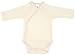 Cambrass Unisex Baby Organic Long Sleeve Rapover Bodysuit 3 - 6 Months Off White