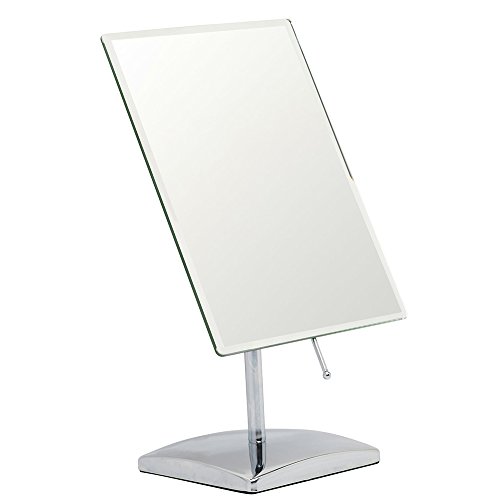 TFCFL Make-up Spiegel, verstellbare rechteckige Luxus-Tabletop Make-up Spiegel, perfekte moderne und elegante rahmenlose Design für Schlafzimmer oder