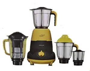 V-Guard Velocity DX 4 Jar 750w Juicer Mixer Grinder (Yellow)
