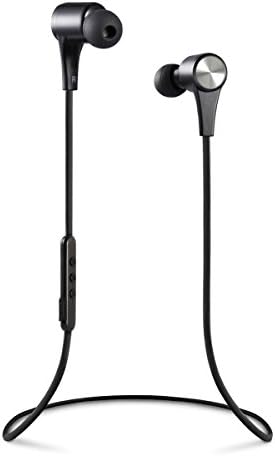 Wireless Bluetooth Headphones, In-Ear Bluetooth Earbuds - IP55 - Waterproof Sweatproof, Wireless Earbuds for Sports Running Gym. Built-in Mic, Stereo Sound, Super Bass - Black