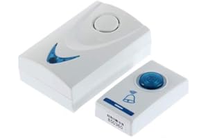 C-LARSS Sonnette De Carillon sans Fil à LED, Sonnette De Porte Télécommandée 32 Mélodies, Sécurité à Domicile