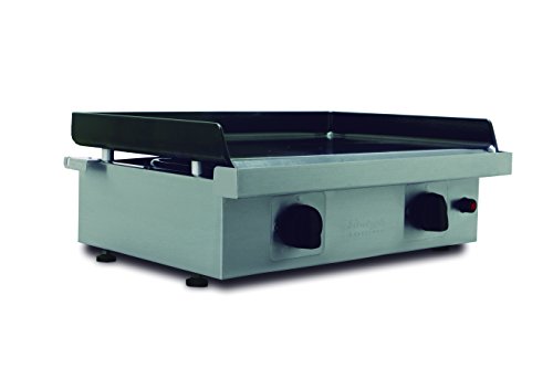 Simogas 60 Plancha gaz Silver 60plaque Fonte émaillée 60 cm 6-8 Personnes, INOX