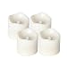 Produktbild DFL Teelichter batteriebetriebene Votivkerzen mit Timer, Hochzeit Lichter,mit 6 Stunden Timer, Batteriebetrieben, enthalten Akku 2xCR2450, 100% Sicher & Unsented,4er-pack