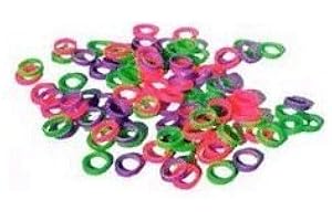 Orthodontic Elastics 1/4 MULTIPLE MIXED NEON COLORED Rubber Bands Great for Dog Grooming Top Knots, Bows, Braids, and Dreadlocks by Downtown Pet Supply