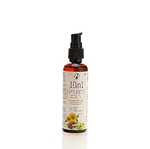 91Ayurveda 10 In 1 Hair oil | Non-Sticky Non-Greasy | Cold Pressed - No Mineral Oil, Silicones & Synthetic Fragrance - Pack of 100ml