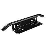 5. Soporte de matrícula del paragolpes delantero, ajustes universales para la mayoría del automóvil, jeep, camión, camioneta, camioneta, etc.