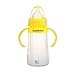 Baby Bottles First Cup Trainer Plastic Nurser With Latex Nipple,240mL,Yellow