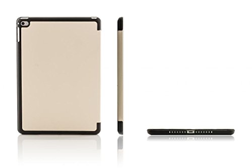 Forefront Cases® Neue Origami Leder Hülle / Tasche / Case / Cover für Apple iPad Air 2 / 2nd Generation (Oktober 2014) – Rundum-Geräteschutz und intelligente Auto-Sleep-Wake-Funktion mit 3-JAHRES-GARANTIE VON FOREFRONT CASES – inkl. Eingabestift und Displayschutz - 5