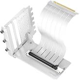 Antec PCIe 5.0 Y&uuml;kseltici Kablo ve Dikey Braket, RTX50 Beyaz, 200mm, PCIe 5.0 Dikey GPU Montaj Kiti