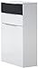 Produktbild FACKELMANN 80920 Midischrank Kara Bianco, 2 Türen, 2 Schubladen (je 1 x Anthrazit und weiß), 1 Einlegeboden, BxHxT: 61 x 106.5 x 32 cm