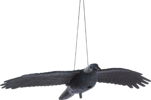 Brema 140517 Rabe, fliegend aus Kunststoff mit Stab und Aufhängung