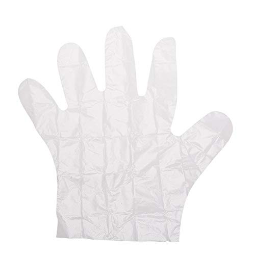 Preisvergleich Produktbild 100 PCS Kinder Einweghandschuhe Latexfrei Lebensmittelqualität PE Einweg-Schutzhandschuhe für Kinder