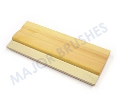 Major Holzgriff & Gummi Klinge Bürsten Seide Schrim Druckschrift A4 Squeegee
