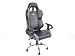 Produktbild FK-Automotive Bürostuhl Sportsitz Phoenix mit Armlehnen Kunstleder schwarz/grau