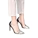 Produktbild Mymyguoe Damen Pumps Lackleder Spitz Kitten Heel Hochzeit Kleid Schuhe High Heels Sandaletten Transparente Leichte Schlüpfen Einzelne Schuhe Freizeit Stiletto Flacher Mund Leder Arbeit Schuhe