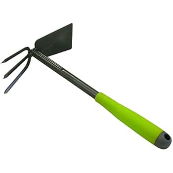 SHW Gartenhacke Breitblatt 3 Zinken – Geschmiedet Aus Stahl, 135 Cm Eschenstiel