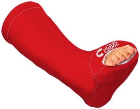 Leg Cast Cover - Red (Adult S/M)