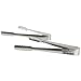 Produktbild Dianoo Zange, 2PCS rostfreier Stahl Küche Zange für Grill, Kochen, Grillen Dreher - Lebensmittel Zange, hitzebeständig Zange, 2pcs (Silber)