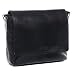 Produktbild SID & VAIN Laptoptasche Messenger Bag Leder Spencer groß Businesstasche Herren 15 Zoll Laptop Umhängetasche bis 15,4" schwarz