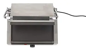 ANDREW JAMES Electric Jumbo Sandwich Griller Plain for 2 Breads At A Time (Silver)