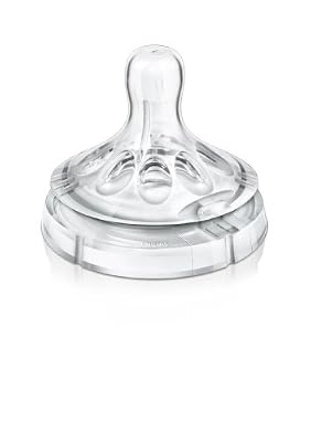 Philips Avent - SCF655/27 - Lot de 2 tétines Natural 3m+, débit variable