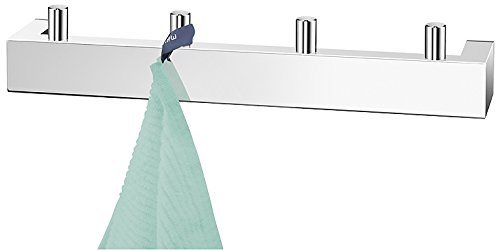 ZACK 40041 Linea Wandhalterungen für Klebemontage, Edelstahl hochglänzend, Set/2 - 5