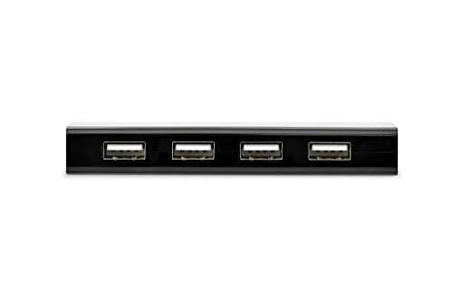 ednet USB 2.0 HUB, 4-port, Datenrate bis zu 480MBps, 5V/3.5A Netzteil, schwarz - 2