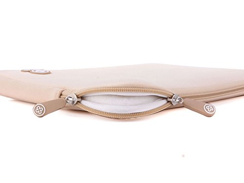 JUBELIST Element Sleeve Tasche Hülle aus Neopren passgenau für das Apple Macbook Pro 15,4 “ Zoll mit Retina Display – Zubehör new Collection 2015 – Case in gold - 3