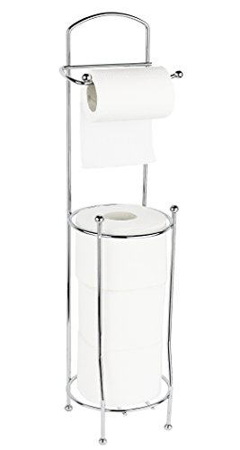 Preisvergleich Produktbild Estilo freistehend Toilettenpapier Halter für Badezimmer - Chrom WC-Rolle Ständer