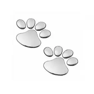 SPAK-KAL Soonai Foot Mark Car Sticker (Silver)