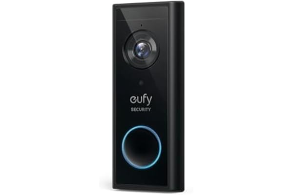 eufy Security Video Doorbell S220 Add-on, Sonnette Vidéo Complémentaire sans Fil, Résolution 2K, Audio Bidirectionnel, Installation Autonome, HomeBase 2 Requise.