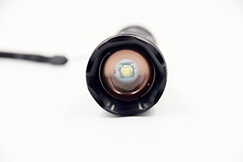 Lawevan® LED CREE XM-L T6 1600 Lumen Taschenlampe 5 Modi Einstellbare Zoomable Taschenlampen+18650 Akku+AC Ladegerät - 5