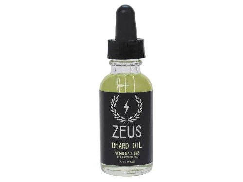 Zeus Beard Oil for Men - Verbena Lime Scent - 1 oz - All-Natural Beard Conditioning Oil to Soften Beard and Moustache Hairs