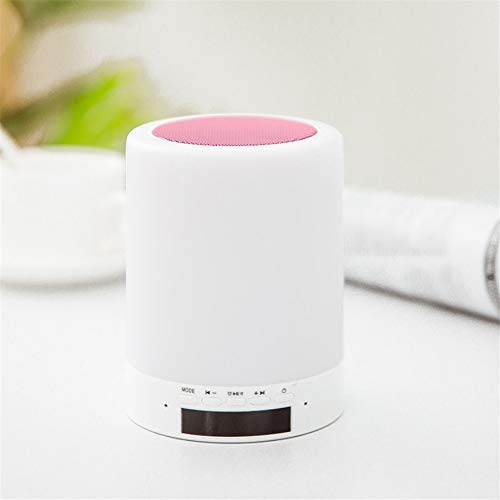 Preisvergleich Produktbild Lade Led Bluetooth Audio Umgebungslicht Nachttischlampe Bunte Tischlampe Intelligentes Geschenk Hellrosa