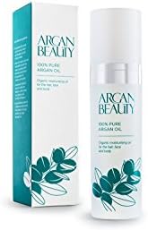 Argan Beauty 100% Pure Organic Argan Oil for Hair and Skin 50ml. Anti-ageing, moisturising and smoothing for skin. Strengthening, softening and anti-frizz for hair.