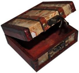 Antique Wooden Storage Case / Box With Chinese Design