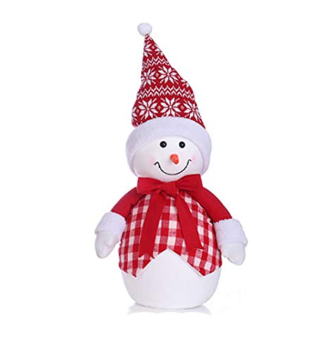 Preisvergleich Produktbild Nwn Weihnachtsschmuck, Schneemann Puppen, Desktop-Dekorationen, Weihnachtsbäume, Schneemann Geschenke, (Farbe : 63x40cm Red)
